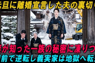 【衝撃の修羅場】元旦の離婚宣言！夫の裏切りと一族の秘密を知った妻が、義実家の門前で下した地獄の大逆転劇とは