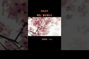 #明日春が来たら#松たか子#春の歌#ラブソング#日本の名曲#懐メロ#日本の歌謡曲#cover