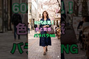 #60代ファッション #色と質感