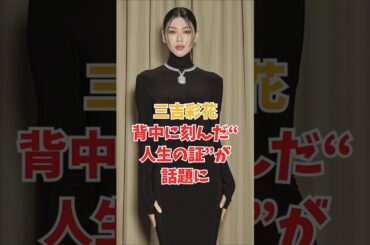 三吉彩花、背中に刻んだ“人生の証”が話題に