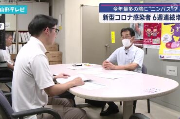 山形県内の新型コロナ感染者数 6週連続で増加