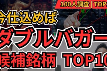 【2倍株】今仕込めば2026年にダブルバガーする候補株ランキングTOP10｜個人投資家100人が選んだ急騰期待銘柄