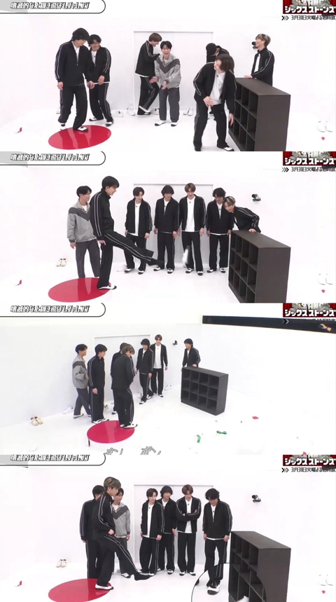 【悲報】SixTONES、日本国旗を踏ん付けてしまう… （※画像あり）