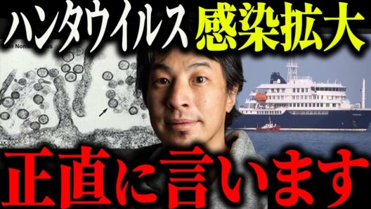 ※ハンタウイルス感染拡大※パンデミックが起きる可能性について解説します【ひろゆき 切り抜き クルーズ船 感染症 感染疑い ヒトヒト感染 集団感染 アンデス株 コロナ禍 はしか 麻疹 WHO】
