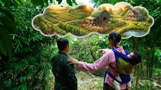 The single mother and the police officer launched their "Dream Farm" project together.