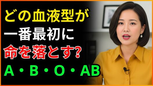 【医師が警告】9割が知らない真実｜あなたの血液型が"寿命の地図"だった！65歳以上は今すぐ確認を