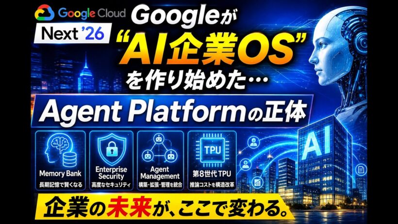 Googleが“AI企業OS”を作り始めた…Agent Platformの正体