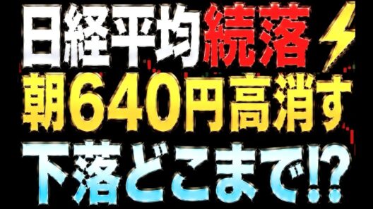 🌟2026/5/19 速報🌟【日経平均】VIより恐い指数急上昇中⚡陰線が止まらない日本株の行方