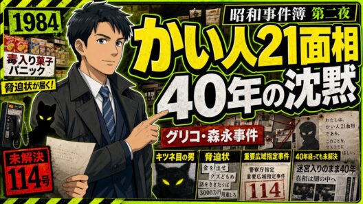 【グリコ・森永事件】かい人21面相、四十年の沈黙 戦後最大の劇場型犯罪を辿る｜昭和事件簿 第二夜