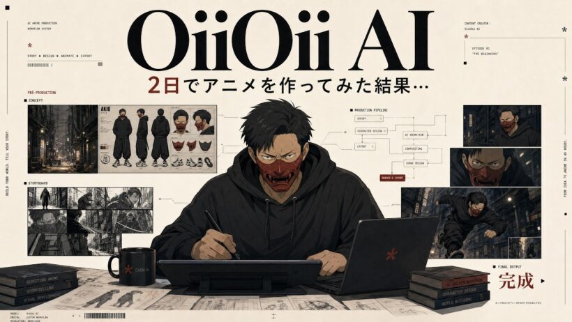 AIで本格アニメは1人で作れるのか？OiiOii.AIで短編アニメを制作してみた