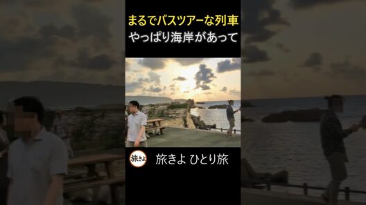 バスツアー？列車の旅で途中下車して深浦駅の外へ #五能線 #鉄道旅 #shorts