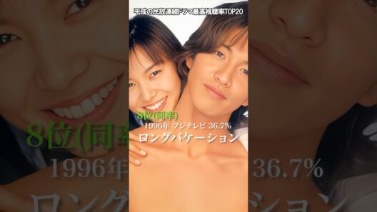 平成の民放連続ドラマ最高視聴率TOP20 #shorts #ドラマ #101回目のプロポーズ