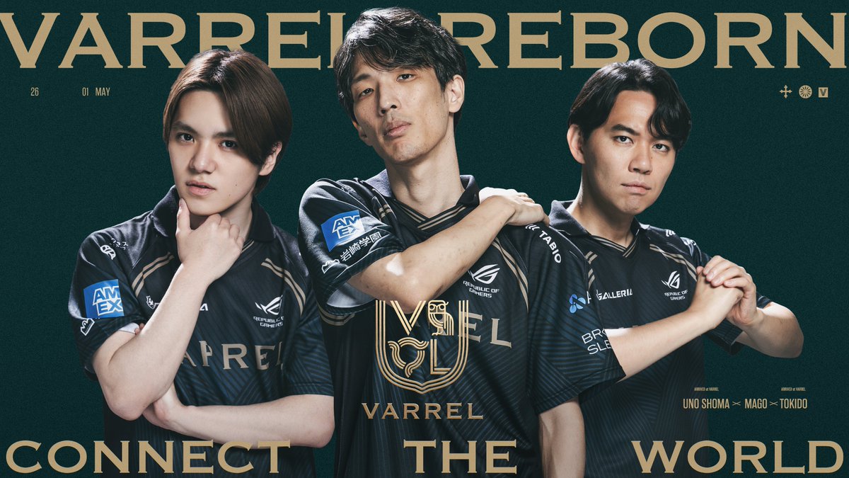 VARREL REBORN 宇野昌磨・ときど加入ビジュアル