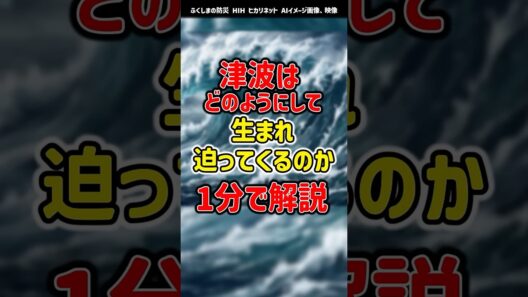 ジェット機並みのスピード⁉知っておくべき「津波」の正体と圧倒的な破壊力の理由