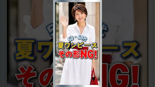 50・60代 夏ワンピースで老け見えする3つの特徴！
