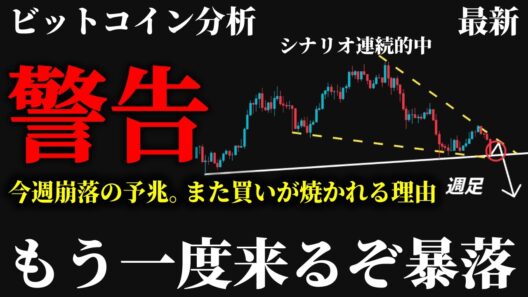 【必見⚠️】ビットコイン暴落まだ終わっていないぞ。6万ドル割れ超警戒。また買いが焼かれる前に知っておくべき本命シナリオとは《 仮想通貨 暗号通貨 ビットコイン BTC FX 》