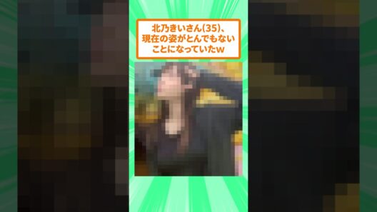 北乃きいさん(35)、現在の姿がとんでもないことになっていたｗ
