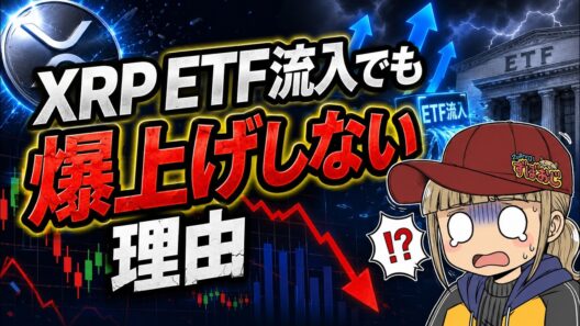 【仮想通貨・続落】法案成立でも上がらない？XRP ETF流入しても爆上げしない理由。。