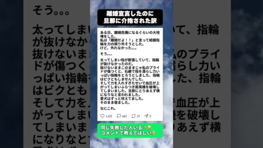 私が離婚宣言した夜…夫に介抱されることになった理由がカオス #スカッと #夫婦喧嘩