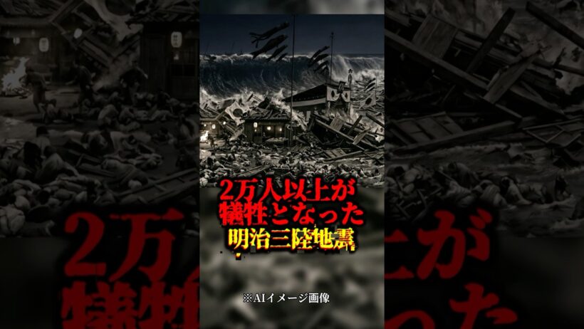 震度2なのに2万人犠牲。東日本大震災より高い38mの波が襲った「明治三陸地震」の正体