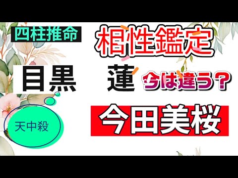 四柱推命　目黒蓮&今田美桜2人の現在運と相性！目黒さんは天中殺要注意