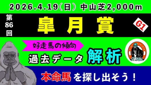 【皐月賞2026】過去データ9項目解析!!(競馬予想)