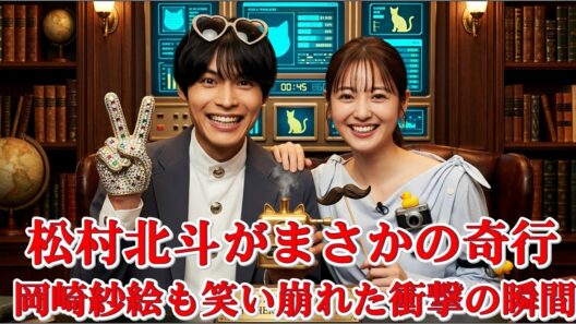 岡崎紗絵が大爆笑！松村北斗の“謎すぎる動き”にスタジオ騒然【Golden SixTONES】