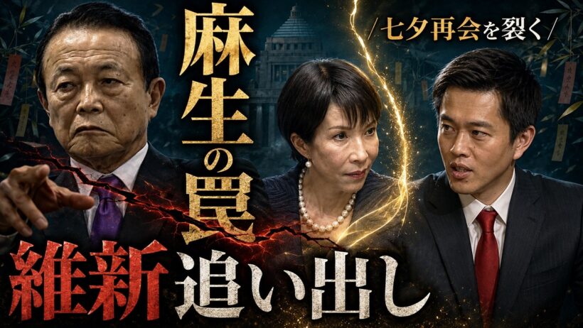 高市×吉村“七夕の契り”を引き裂く「麻生の罠」〜維新追い出し作戦が始まった！
