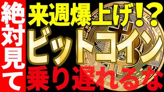 ビットコイン来週爆上げ⁉乗り遅れ厳禁です⚠️【仮想通貨】