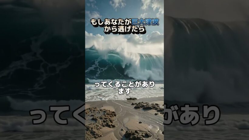 もしあなたが巨大津波から逃げたら、走っても間に合いません。 #shorts