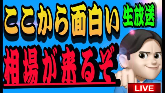 7.22夜ライブ🌉 緊急スタート‼️激しい相場到来‼️秋にかけて面白い展開に！米国株投資🇺🇸