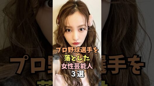 プロ野球選手と結婚した女性芸能人3選 #板野友美 #雑学 #shorts