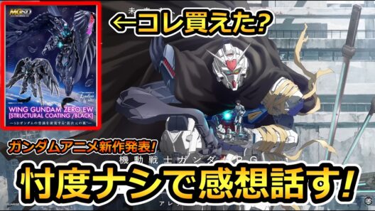 ガンダムアニメ新作発表!の感想! とプレバンに物申す!