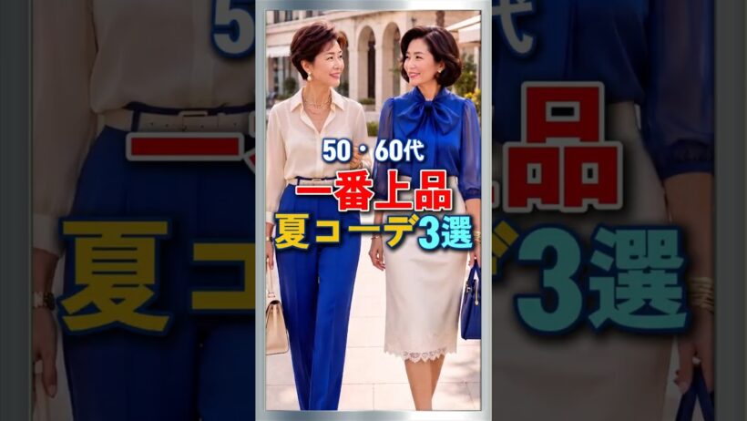50・60代 一番上品で洗練された夏コーデ3選！