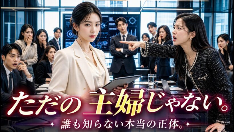 【大逆転】専業主婦とバカにされた私。正体を隠し夫の会社に入社！嫌がらせする上司の前で伝説の「プロデューサーQ」の本気を発動し大逆転