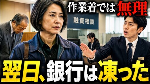 作業着の女性を見下した銀行員　翌日、支店中が凍りついた理由
