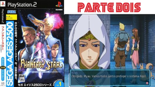 parte dois Sega Ages 2500 Series Vol 1 Phantasy Star Generation 1 em port BR para Playstation 2 SEGA