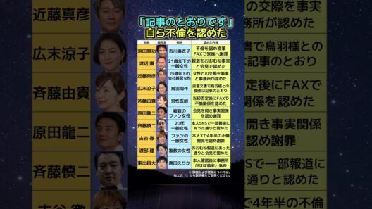 当初否定したのにFAXで認めた…自ら不倫を認めた芸能人