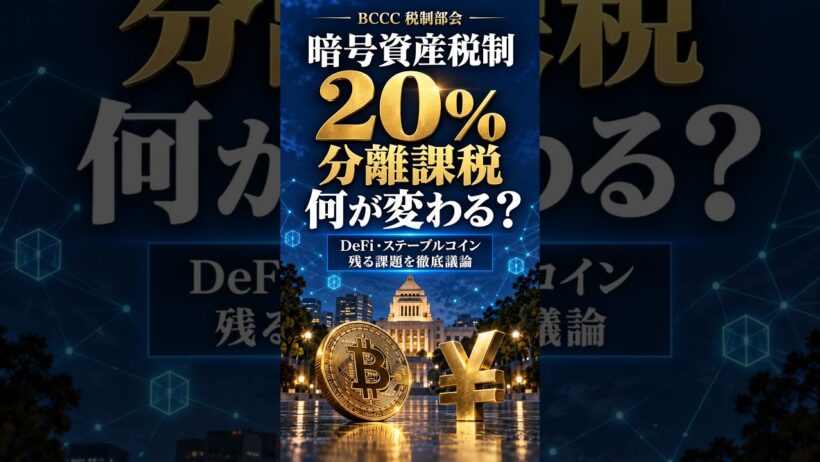 暗号資産「20％分離課税」で何が変わる？BCCCで徹底議論