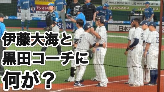【何があった？ 現地観客は状況把握できず】(映像は黒田コーチが怒るところから)2位と3位の直接対決で伊藤大海と黒田哲史コーチが一触即発！ 源田壮亮も怒りの表情【西武3-3日本ハム】2026/9/12