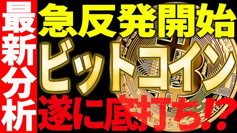 ビットコイン急反発きたーーー！遂に底打ちなのか⁉最新分析を共有！【仮想通貨】