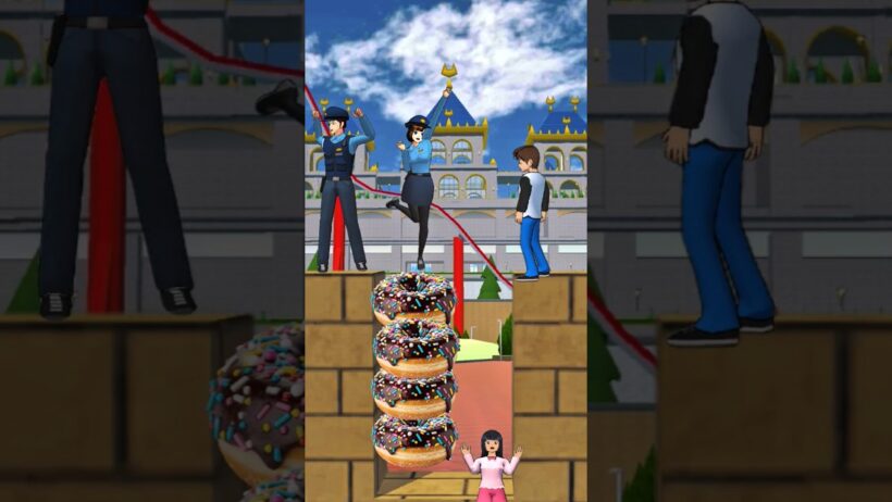 police taiga save police rina #sakuraschoolsimulator #sakuraschoolsimulatordrama #sakura