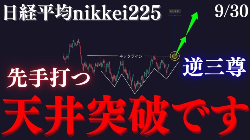 【💥日経平均”天井突破です”】打ち砕く上昇圧力...売り手が諦める逆転がかなり接近しています。最高値更新も目前です。:RedのNikkei225テクニカル徹底分析/トレード手法