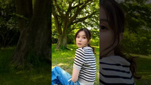 【芳根京子】自然体の美しさがたまらない🌿✨ 公園で見せた素敵な笑顔💖