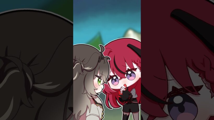 【手描き】束縛彼氏ちーたまと浮気性彼女あーちゃん【切り抜き/昏昏アリア/龍巻ちせ】