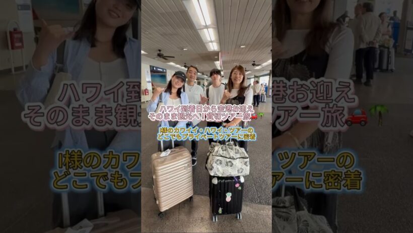 【ハワイ】どこでもプライベートツアー　ハワイ到着日から空港お迎え　そのまま観光へ！#カワイイハワイツアー ＃ハワイツアー #ハワイチャーターツアー #カイルア #ハレイワ　#アウラニ