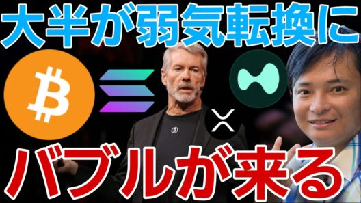 【悲報】仮想通貨大半が弱気転換！トレジャリー企業は｢ビットコインバブル来る｣で買い増し