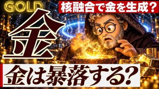 【金はもう売るべき？】核融合で錬金術の完成って本当？金（ゴールド）価格への影響はどうなるのか